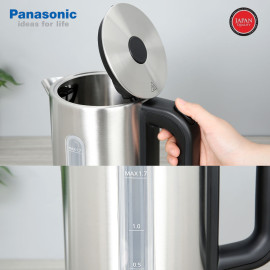 Ấm đun siêu tốc Inox 304 Panasonic NC-K301SRA 1.7 lít 2200W, bảo hành 12 tháng