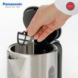 Ấm đun siêu tốc Inox 304 Panasonic NC-K301SRA 1.7 lít 2200W, bảo hành 12 tháng