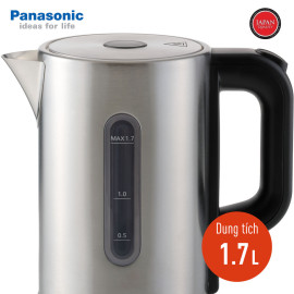 Ấm đun siêu tốc Inox 304 Panasonic NC-K301SRA 1.7 lít 2200W, bảo hành 12 tháng