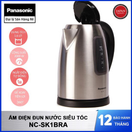 Ấm điện đun nước siêu tốc Panasonic NC-SK1BRA dung tích 1.6 lít bảo hành 12 tháng