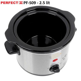 Nồi nấu cháo chậm đa năng Perfect PF-S09 dung tích 2.5 lít bảo hành 12 tháng