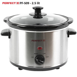 Nồi nấu cháo chậm đa năng Perfect PF-S09 dung tích 2.5 lít bảo hành 12 tháng
