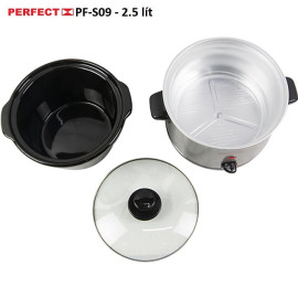 Nồi nấu cháo chậm đa năng Perfect PF-S09 dung tích 2.5 lít bảo hành 12 tháng