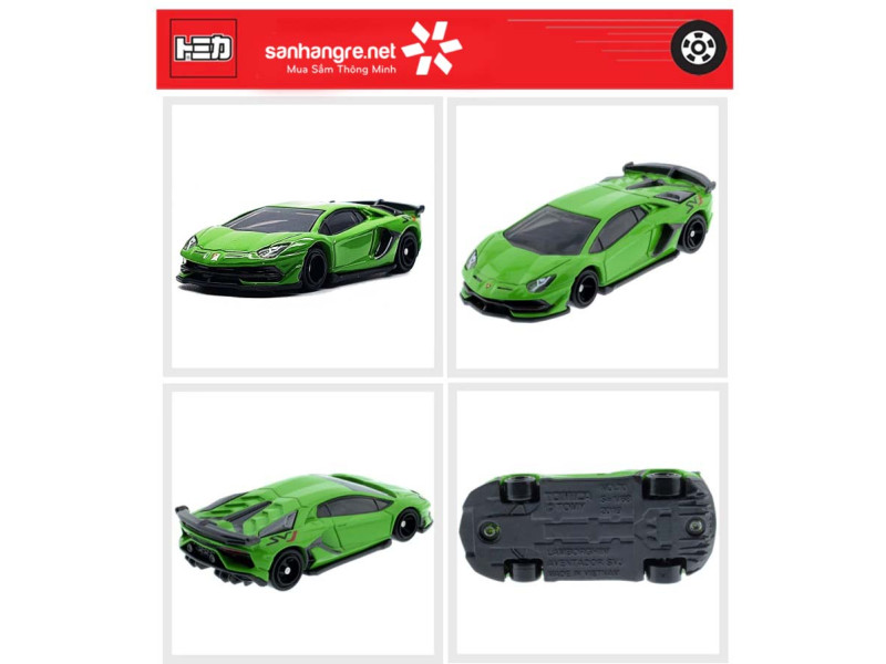 Siêu xe ô tô mô hình Tomica Lamborghini Aventador SVJ xanh lá No Box   65000  Sanhangre