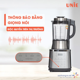 Máy xay nấu làm sữa hạt đa năng Unie V8S 1800W dung tích 1.75L - Thông báo bằng giọng nói