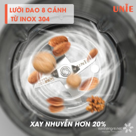 Máy xay nấu làm sữa hạt đa năng Unie V8S 1800W dung tích 1.75L - Thông báo bằng giọng nói