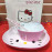 Bộ bát đĩa thìa nhựa Melamin giả sứ hình mèo Hello Kitty