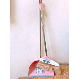 Bộ chổi và xẻng quét hót rác Inochi CK02 thân Inox hàng xuất Nhật