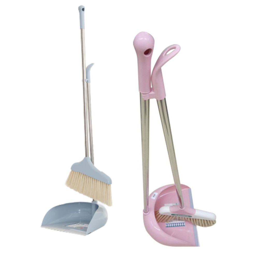 Bộ chổi và xẻng quét hót rác Inochi CK02 thân Inox hàng xuất Nhật