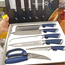 Bộ dao kéo 6 món inox nguyên khối cao cấp Kalite KL-190