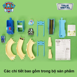 Bộ đường đua vượt cầu Paw Patrol và xe chó cứu hộ Chase True Metal tỷ lệ 1:55 (Fullbox)