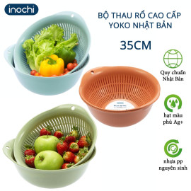 Bộ thau rổ cao cấp Inochi Yoko 35cm (giao màu ngẫu nhiên)