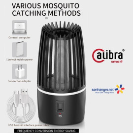 Đèn ngủ bắt muỗi tích điện thông minh Calibra BG-001 sạc USB bảo hành 12 tháng