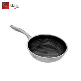 Chảo sâu lòng chống dính 3 lớp Inox 304 Fivestar Blackcube 20cm đáy liền FPC20001