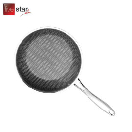 Chảo sâu lòng chống dính Inox 304 Fivestar Blackcube 24cm 3 lớp đáy liền FPC24002