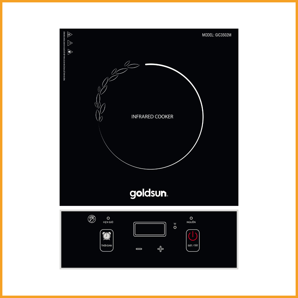 Bếp hồng ngoại Goldsun GIC3502M công suất 2000W bảo hành 12 tháng