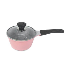 Quánh chống dính Orsay Happy Home Pro tráng sứ size 18cm hồng - Made In Korea