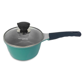 Quánh chống dính Orsay Happy Home Pro tráng sứ size 18cm xanh - Made In Korea