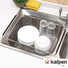 Giá Inox gác chậu rửa bát điều chỉnh kích thước thông minh Kalpen - Hàng Việt Nam xuất Nhật