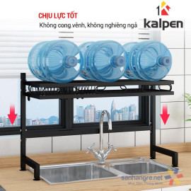 Kệ bát đĩa trên bồn rửa thông minh Kalpen 1 tầng KT 85x28x55cm