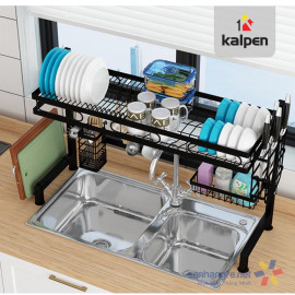 Kệ bát đĩa trên bồn rửa thông minh Kalpen 1 tầng - 85/95/125x28x55cm