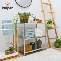 Kệ Inox 304 lắp ghép thông minh Kalpen 3 tầng size 60cm-80cm xuất Nhật