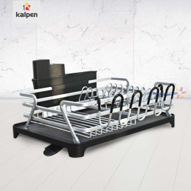 Kệ úp bát chén Inox đa năng 1 tầng Kalpen kèm khay thoát nước mọi hướng