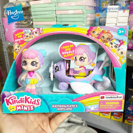 Búp bê đồ chơi Kindi Kids Minis Rainbow Kate's Airplane