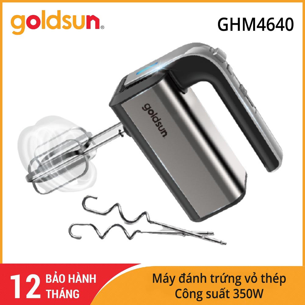 Máy đánh trứng cầm tay Goldsun GHM4640 công suất 350W - Bảo hành 12 tháng chính hãng
