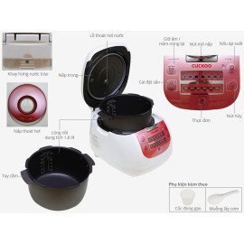 Nồi cơm điện tử áp suất Cuckoo CRP-G1015M dung tích 1.8 lít xuất xứ Hàn Quốc