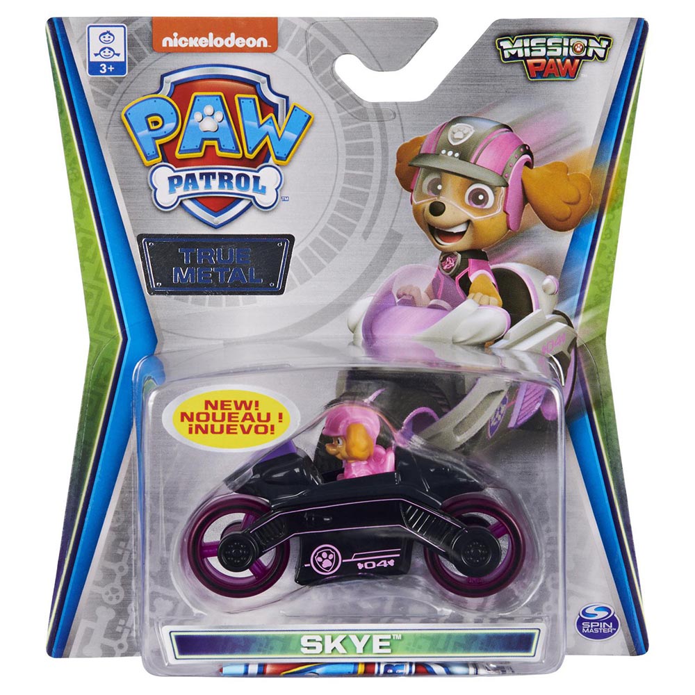 Xe mô tô cứu hộ Paw Patrol True Metal tỷ lệ 1:55 - Skye Mission Paw