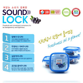 Hộp bảo quản Lock&Lock Sound Lock hình vuông LEP231 dung tích 560ml
