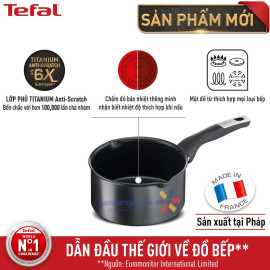 Quánh chống dính đáy từ Tefal Unlimited 16cm G2552802 bảo hành 24 tháng - Made in France