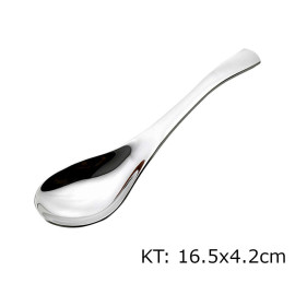 Thìa ăn phở, súp Inox cao cấp 16.5x4.2cm