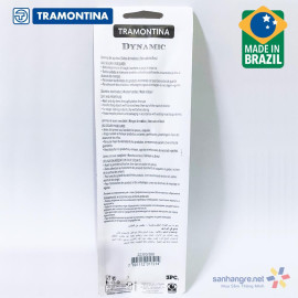 Bộ 3 thìa Inox cán gỗ Tramontina Dynamic 22303/300 xuất xứ Brazil