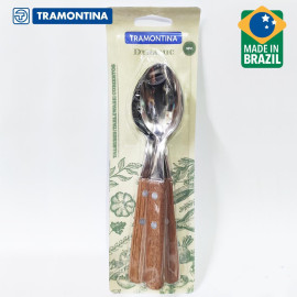 Bộ 3 thìa Inox cán gỗ Tramontina Dynamic 22303/300 xuất xứ Brazil