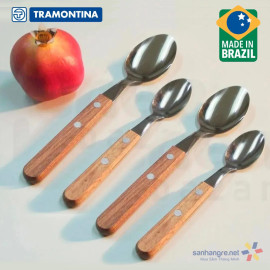 Bộ 3 thìa Inox cán gỗ Tramontina Dynamic 22303/300 xuất xứ Brazil