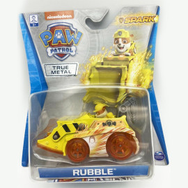 Đồ chơi mô hình Xe tải công trình chó cứu hộ Paw Patrol True Metal Spark tỷ lệ 1:55 - Rubble tinh nghịch