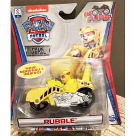 Xe mô tô cứu hộ Paw Patrol True Metal tỷ lệ 1:55 - Rubble phiên bản Moto Pups