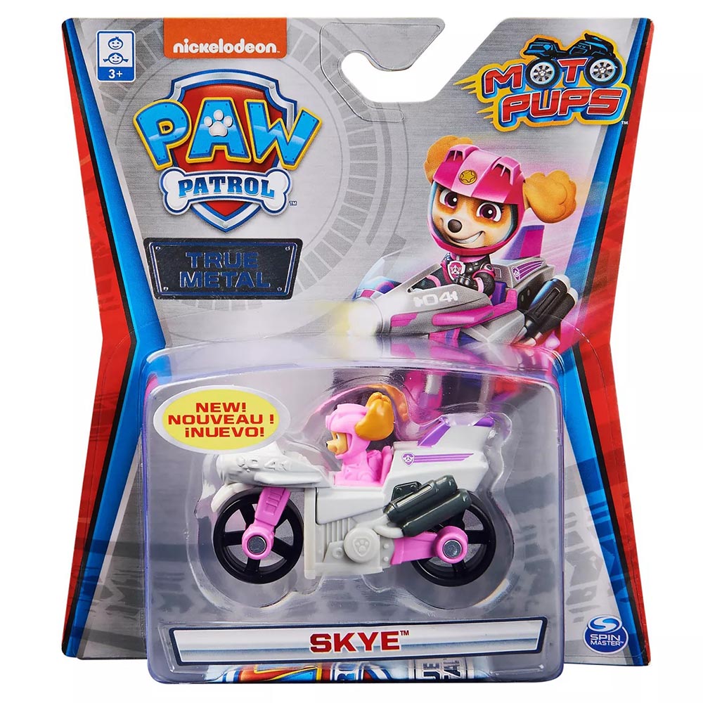 Xe mô tô cứu hộ Paw Patrol True Metal tỷ lệ 1:55 - Skye phiên bản Moto Pups