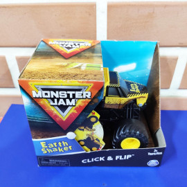 Đồ chơi Chiến xe rung chuyển Trái Đất Monster Jam Click&Flip ấn bật và nhào lộn tỷ lệ 1:43 - Earth Shaker