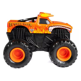 Đồ chơi Xe đua địa hình Monster Jam Click&Flip ấn bật và nhào lộn tỷ lệ 1:43 - El Toro Loco