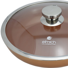 Chảo chống dính vung kính 28cm Elmich Royal Premium EL-1177 dùng bếp từ