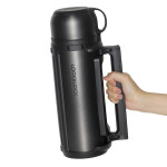 Bình Giữ Nhiệt Lock&Lock New Giant Vacuum Hot Tank 1.8L - LHC1427DG màu đen
