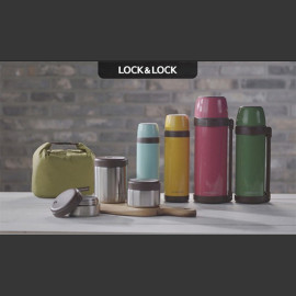 Bộ 3 Hộp Cơm Inox 304 Lock&Lock Mushroom Hot Tank Lunch Box - LHC8025SLV