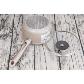 Nồi Bột Tráng Sứ Đáy Từ Elmich 16cm EL-5588 Màu Ghi