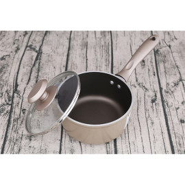 Nồi Bột Tráng Sứ Đáy Từ Elmich 16cm EL-5588 Màu Ghi