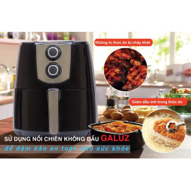 Nồi Chiên Không Dầu Galuz 3.2 Lít chính hãng, bảo hành 18 tháng