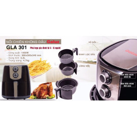 Nồi Chiên Không Dầu Galuz 3.2 Lít chính hãng, bảo hành 18 tháng