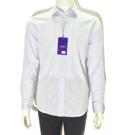 Áo sơ mi nam dài tay Zara Man dáng Slimfit - Kẻ trắng